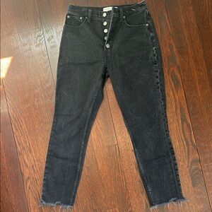 A&F Button up Women’s Black Denim Jeans